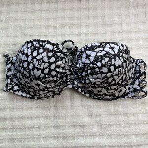 Shade & Shore Black and White Bikini Swimwear